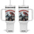 Gothic Summerween Tumbler With Handle Spooky Summer Halloween Horror Character TS02 One Size: 40 oz White Print Your Wear