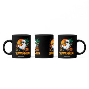 Tropical Summerween Boo Sheet Coffee Mug Funny Ghost Halloween Summer Beach Vibes TS02 Print Your Wear