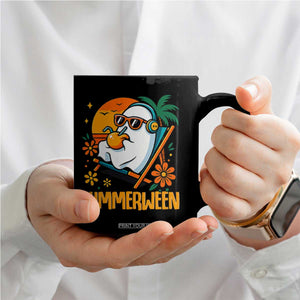Tropical Summerween Boo Sheet Coffee Mug Funny Ghost Halloween Summer Beach Vibes TS02 Print Your Wear