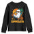 Tropical Summerween Boo Sheet Youth Sweatshirt Funny Ghost Halloween Summer Beach Vibes TS02 Black Print Your Wear