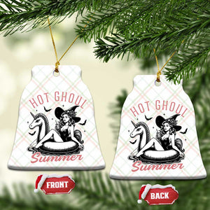Hot Ghoul Summer Ceramic Ornament Retro Pin Up Witch Summerween Summer Beach Halloween Vibes TS02 Print Your Wear