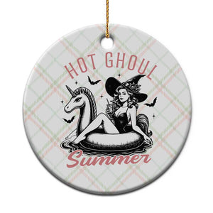 Hot Ghoul Summer Ceramic Ornament Retro Pin Up Witch Summerween Summer Beach Halloween Vibes TS02 1pc Christmas Plaid Print Your Wear
