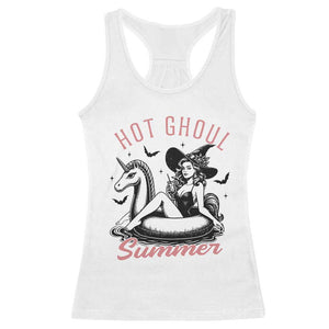 Hot Ghoul Summer Racerback Tank Top Retro Pin Up Witch Summerween Summer Beach Halloween Vibes