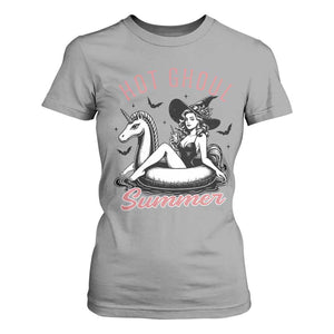 Hot Ghoul Summer T Shirt For Women Retro Pin Up Witch Summerween Summer Beach Halloween Vibes TS02 Sport Gray Print Your Wear