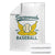 Retro Savannah Baseball Est. 2016 Throw Blanket Funny Banana and Ball Vintage Sports TS02 White Print Your Wear