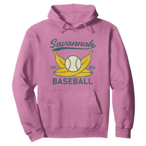 Retro Savannah Baseball Est. 2016 Hoodie Funny Banana and Ball Vintage Sports TS02 Azalea Print Your Wear