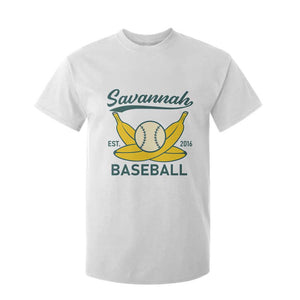 Retro Savannah Baseball Est. 2016 T Shirt For Kid Funny Banana and Ball Vintage Sports TS02 White Print Your Wear