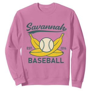 Retro Savannah Baseball Est. 2016 Sweatshirt Funny Banana and Ball Vintage Sports TS02 Azalea Print Your Wear