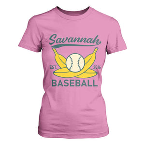 Retro Savannah Baseball Est. 2016 T Shirt For Women Funny Banana and Ball Vintage Sports TS02 Azalea Print Your Wear