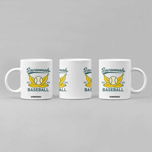 Retro Savannah Baseball Est. 2016 Coffee Mug Funny Banana and Ball Vintage Sports TS02 Print Your Wear