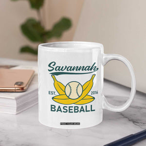 Retro Savannah Baseball Est. 2016 Coffee Mug Funny Banana and Ball Vintage Sports TS02 Print Your Wear