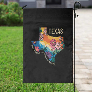 Texas Floral Boho Garden Flag For the Love of the Texas Hill Country Southern Pride TS02 Print Your Wear