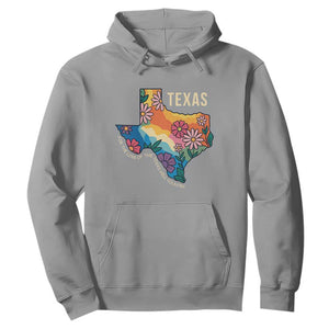 Texas Floral Boho Hoodie For the Love of the Texas Hill Country Southern Pride TS02 Sport Gray Print Your Wear