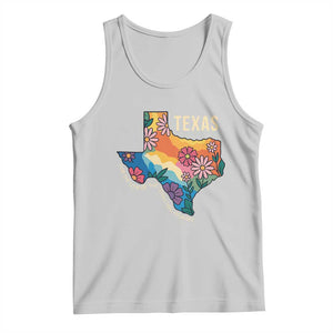 Texas Floral Boho Tank Top For the Love of the Texas Hill Country Southern Pride TS02 Ash Print Your Wear