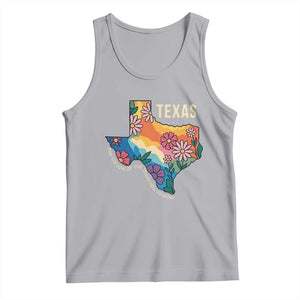 Texas Floral Boho Tank Top For the Love of the Texas Hill Country Southern Pride TS02 Athletic Heather Print Your Wear