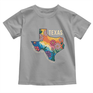 Texas Floral Boho Toddler T Shirt For the Love of the Texas Hill Country Southern Pride TS02 Sport Gray Print Your Wear