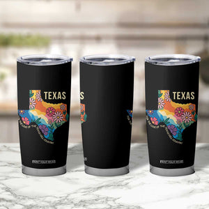 Texas Floral Boho Tumbler Cup For the Love of the Texas Hill Country Southern Pride TS02 Print Your Wear