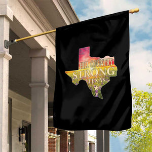 Hill Country Strong Texas Garden Flag Sunset Bluebonnet Resilience TS02 Print Your Wear