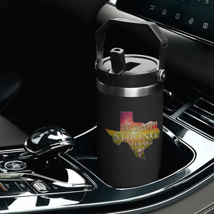 Hill Country Strong Texas Flip Straw Tumbler Sunset Bluebonnet Resilience TS02 Print Your Wear