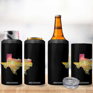 Hill Country Strong Texas 4 in 1 Can Cooler Tumbler Sunset Bluebonnet Resilience TS02 Print Your Wear