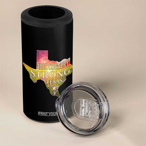 Hill Country Strong Texas 4 in 1 Can Cooler Tumbler Sunset Bluebonnet Resilience TS02 Print Your Wear
