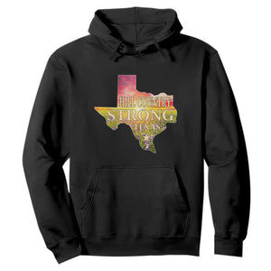 Hill Country Strong Texas Hoodie Sunset Bluebonnet Resilience TS02 Black Print Your Wear