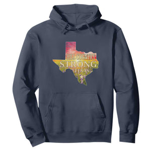 Hill Country Strong Texas Hoodie Sunset Bluebonnet Resilience TS02 Navy Print Your Wear