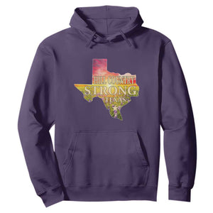 Hill Country Strong Texas Hoodie Sunset Bluebonnet Resilience TS02 Purple Print Your Wear