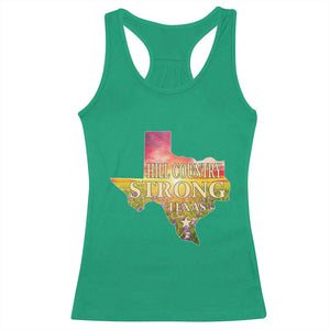 Hill Country Strong Texas Racerback Tank Top Sunset Bluebonnet Resilience TS02 Irish Green Print Your Wear