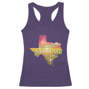 Hill Country Strong Texas Racerback Tank Top Sunset Bluebonnet Resilience TS02 Purple Print Your Wear