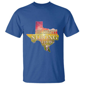 Hill Country Strong Texas T Shirt Sunset Bluebonnet Resilience TS02 Royal Blue Print Your Wear