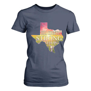 Hill Country Strong Texas T Shirt For Women Sunset Bluebonnet Resilience TS02 Navy Print Your Wear