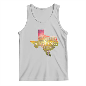 Hill Country Strong Texas Tank Top Sunset Bluebonnet Resilience TS02 Ash Print Your Wear