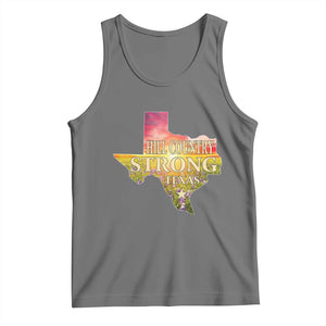 Hill Country Strong Texas Tank Top Sunset Bluebonnet Resilience TS02 Black Heather Print Your Wear