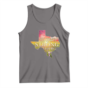 Hill Country Strong Texas Tank Top Sunset Bluebonnet Resilience TS02 Deep Heather Print Your Wear