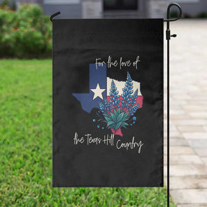 For the Love of the Texas Hill Country Garden Flag Bluebonnet Floral Patriotic Flag TS02 Print Your Wear