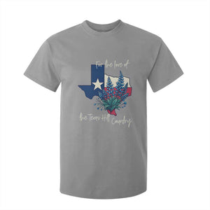 For the Love of the Texas Hill Country T Shirt For Kid Bluebonnet Floral Patriotic Flag TS02 Sport Gray Print Your Wear