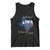 For the Love of the Texas Hill Country Tank Top Bluebonnet Floral Patriotic Flag TS02 Black Print Your Wear
