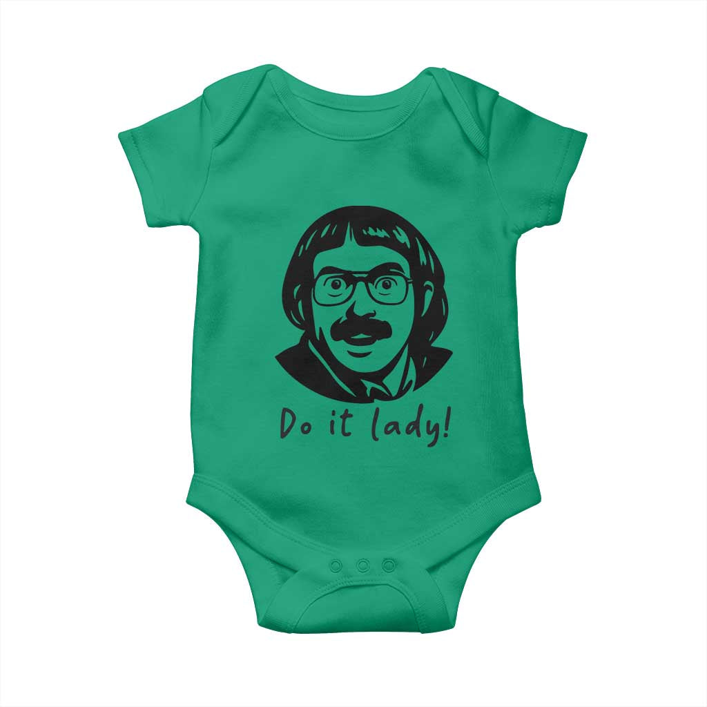 Funny Do It Lady Baby Onesie Mustache Guy Meme Parody TS02 Irish Green Print Your Wear