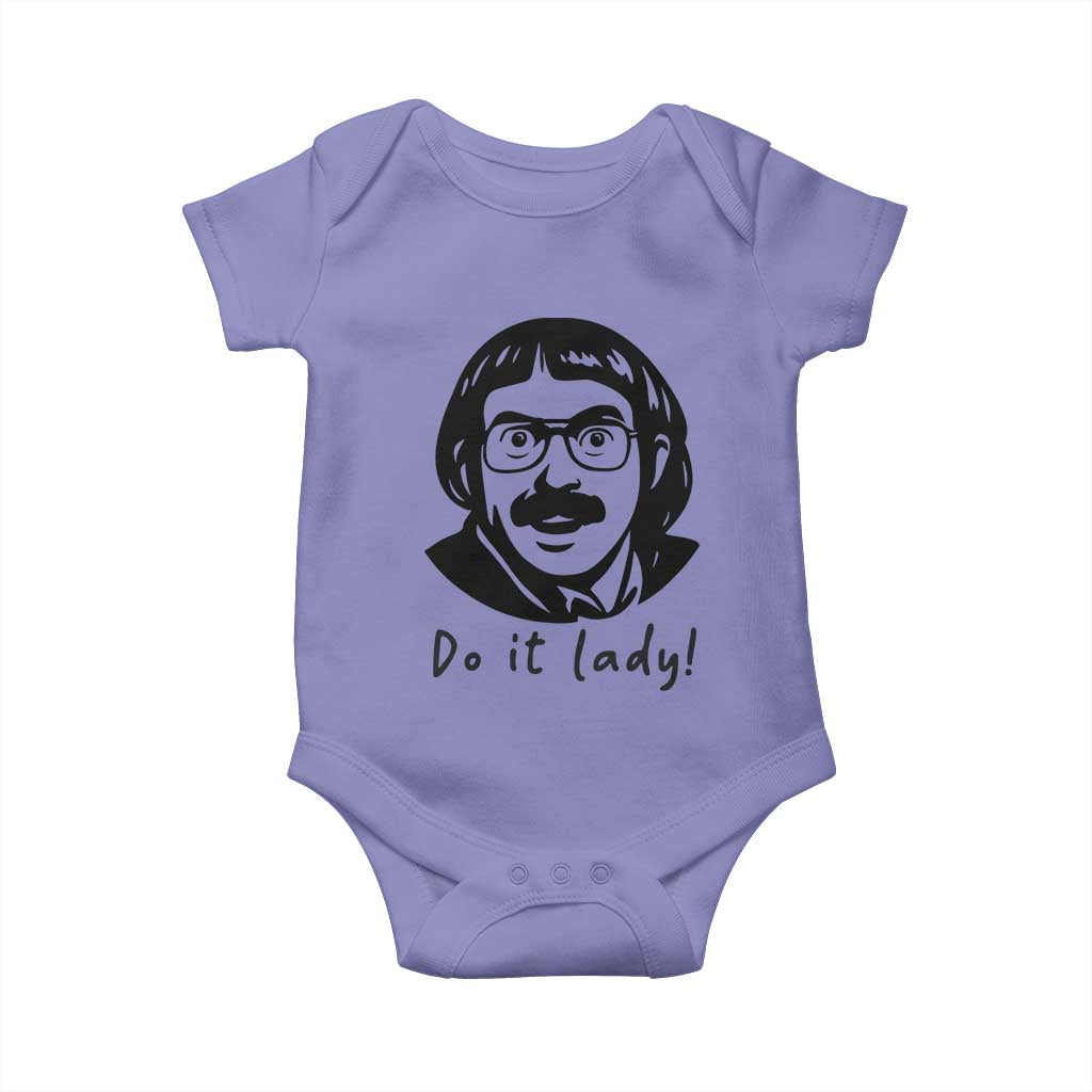 Funny Do It Lady Baby Onesie Mustache Guy Meme Parody TS02 Violet Print Your Wear
