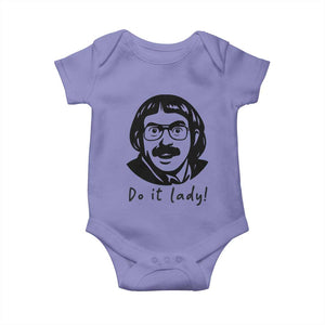 Funny Do It Lady Baby Onesie Mustache Guy Meme Parody TS02 Violet Print Your Wear