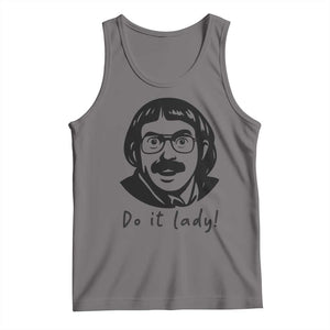 Funny Do It Lady Tank Top Mustache Guy Meme Parody TS02 Deep Heather Print Your Wear