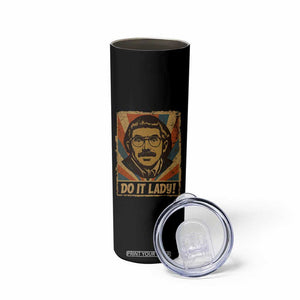 Funny Do It Lady Vintage Skinny Tumbler Retro 70s Mustache Guy Meme Parody TS02 Print Your Wear