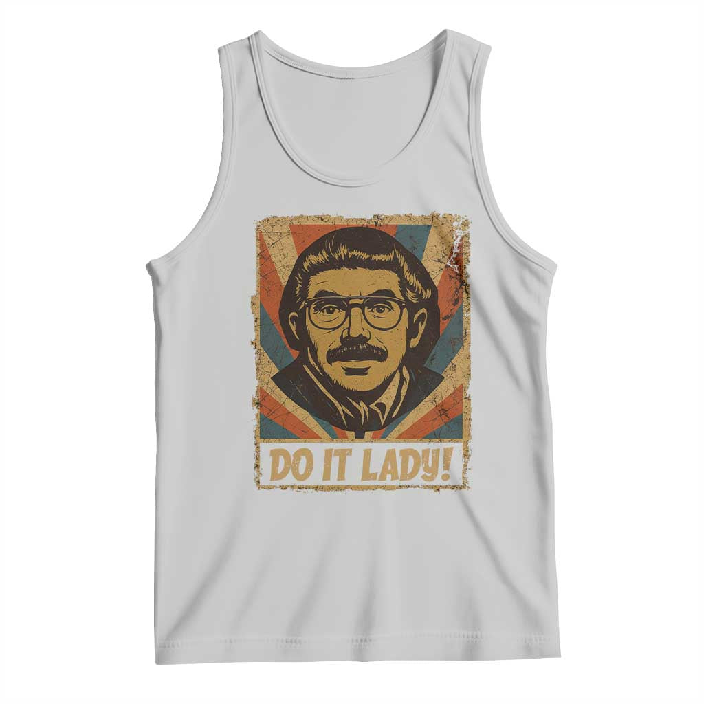 Funny Do It Lady Vintage Tank Top Retro 70s Mustache Guy Meme Parody TS02 Ash Print Your Wear
