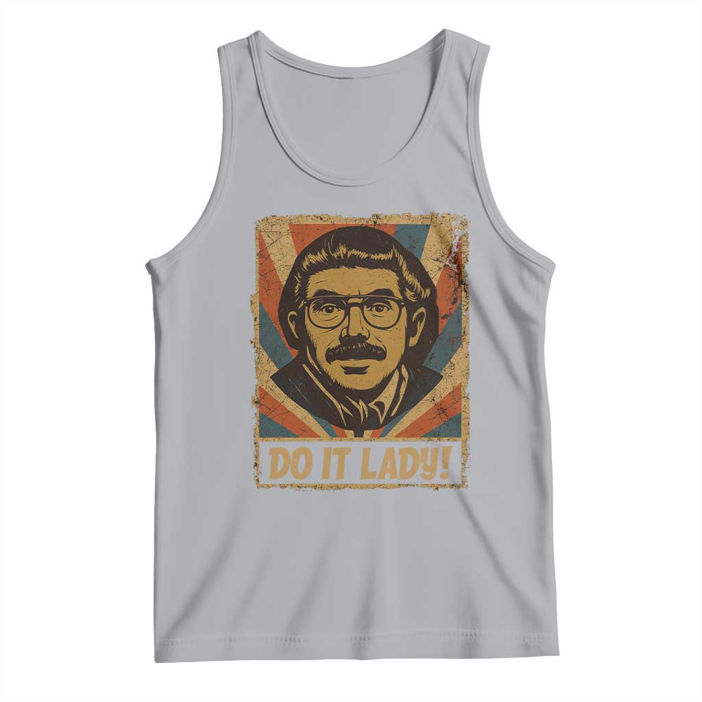 Funny Do It Lady Vintage Tank Top Retro 70s Mustache Guy Meme Parody TS02 Athletic Heather Print Your Wear