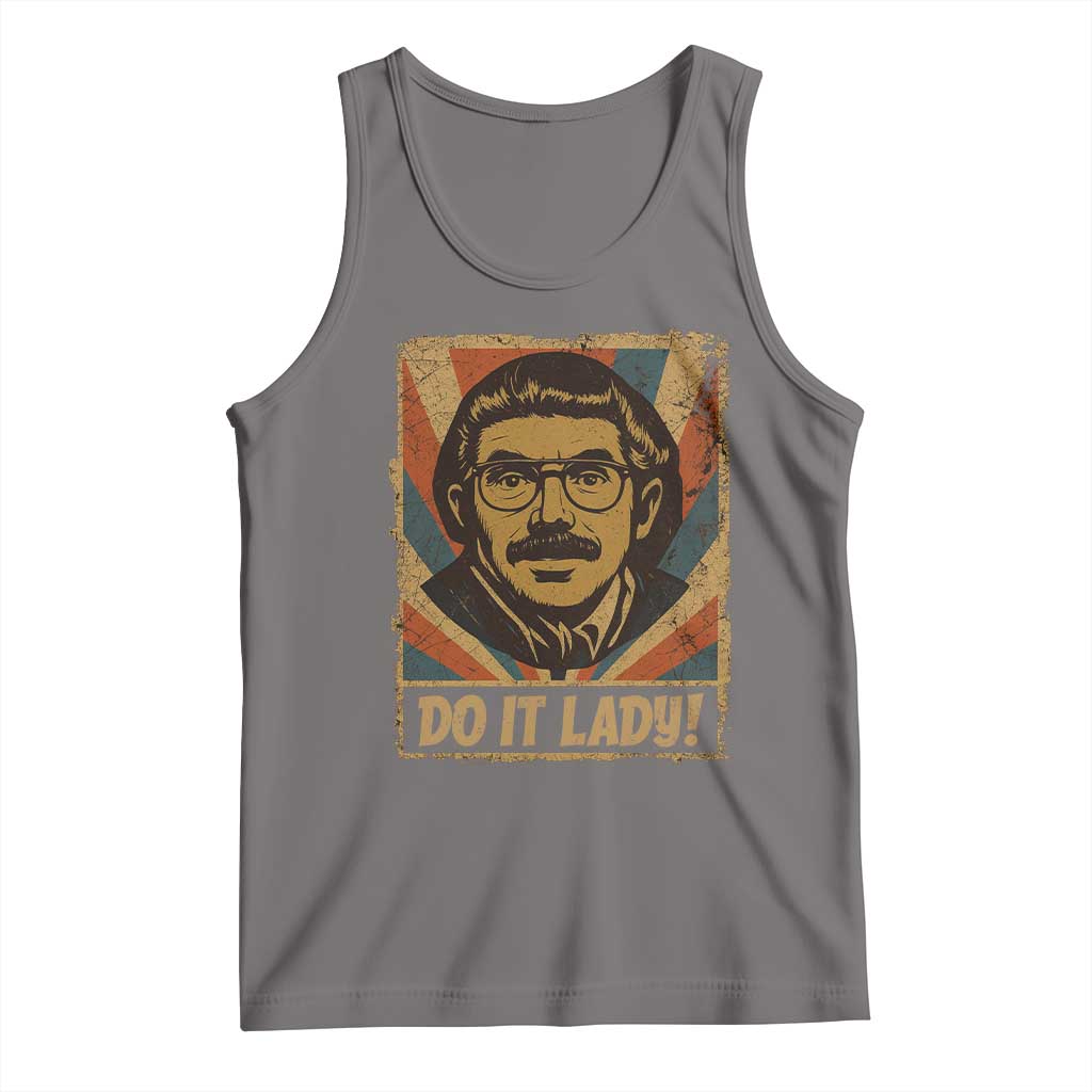Funny Do It Lady Vintage Tank Top Retro 70s Mustache Guy Meme Parody TS02 Deep Heather Print Your Wear