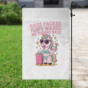 Funny Girls Trip Unicorn Garden Flag Bags Packed Flaps Waxed No Turning Back Bikini Vacation Bachelorette TS02 Print Your Wear