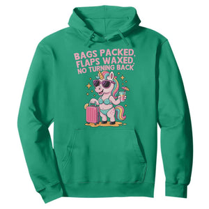Funny Girls Trip Unicorn Hoodie Bags Packed Flaps Waxed No Turning Back Bikini Vacation Bachelorette TS02 Irish Green Print Your Wear