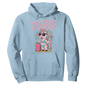 Funny Girls Trip Unicorn Hoodie Bags Packed Flaps Waxed No Turning Back Bikini Vacation Bachelorette TS02 Light Blue Print Your Wear