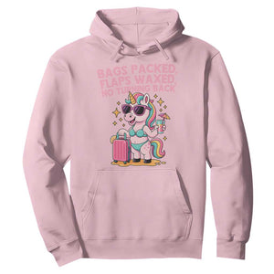 Funny Girls Trip Unicorn Hoodie Bags Packed Flaps Waxed No Turning Back Bikini Vacation Bachelorette TS02 Light Pink Print Your Wear